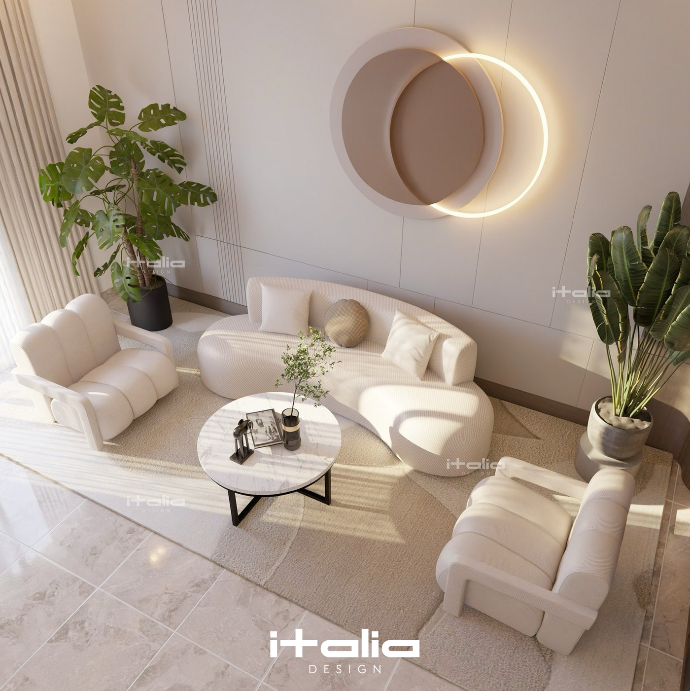 Pack Aura Salon Complete Canapé + 2 Fauteuils