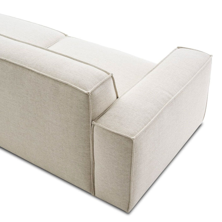 Nasty - Canapé meridien large droit avec pouf